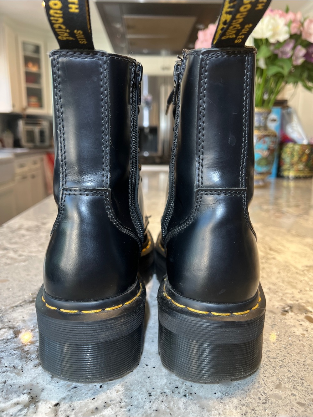 Dr. Martens Jadon Smooth Leather Platform Boots EU 38 Like New - Picture 7 of 12